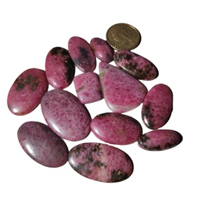Cabujones de rodolita Rosa natural de alta calidad, piedras preciosas de Rodonita sueltas para la fabricación de joyas - Product Image 5