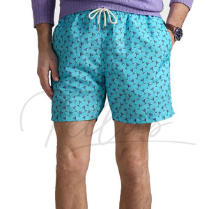 Shorts de Playa Ligeros para Hombre al por Mayor, Diseño Casual Oversize Ecológico con Contraste de Color, Shorts de Baño para Hombre - Product Image 4