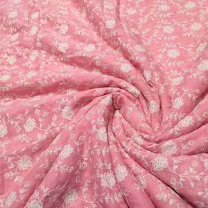 Malty embroidery fabric textile fabrics lace fabric organza fabric for fashion brands apparel sourcing wholesale bulk export buy - Product Image 4