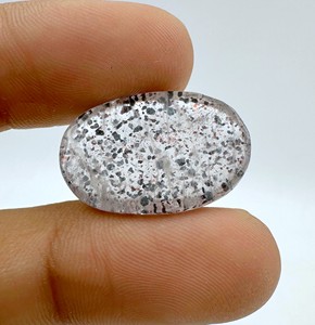 Cabujón de piedra preciosa Super Siete natural de 21.00 quilates, cabujón Super Siete de buena calidad para la fabricación de joyas, tamaño 25X17X6MM - Product Image 4