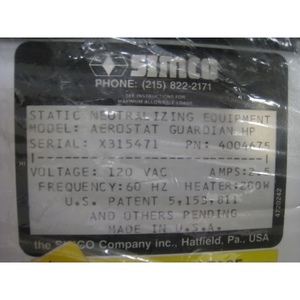 NOUVEAU SIMCO Aerostat Guardian 4004675 Ionisation d'air - Équipement et pièces semi-conductrices de confiance de renommée mondiale chez - Product Image 3