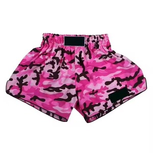 Shorts de boxe imprimés motif marbre, en polyester/nylon extensible, durables, légers, respirants, séchage rapide, unisexe, vêtements de sport athlétiques - Product Image 4