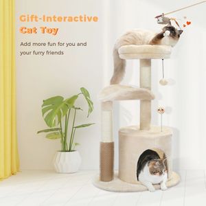 Giocattoli divertenti per gatti per interni con corda di Sisal naturale su cui grattare e giocare - Product Image 4