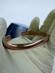 Wholesale Adjustable <b>Copper</b> Tensor Ring Cuff <b>Bracelets</b> Vintage Gold Plated Arthritis Pain Relief Fashionable Customizable - Product Image 1