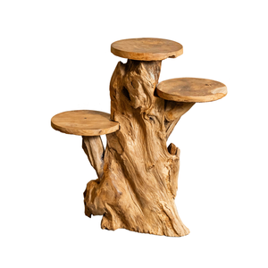 Support de présentation en racine de teck biologique de luxe ARTERRA, artisanal, en bois massif, pour décoration intérieure/extérieure - Product Image 2