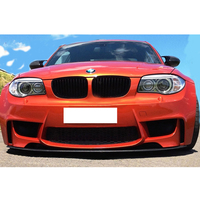 Yeni Karbon Fiber Ön Tampon Eklenti Düz Dudak Vidalı Montajlı Retrofit/Yükseltme Kiti, 2008-2013 E82 E88 1-Serisi M-Sport Paketi 1M için (Hayır)