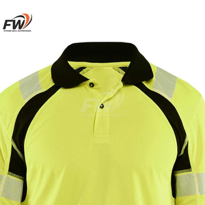 Camisas de Trabajo Personalizadas para Hombre, Manga Corta, Alta Visibilidad, Camisa de Seguridad para la Construcción, Camisa de Trabajo Reflectante - Product Image 5