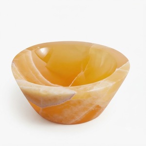 Bol de service en résine époxy fait main, translucide à double teinte, pour salade de fruits, avec base, vaisselle décorative haut de gamme, centre de table - Product Image 5