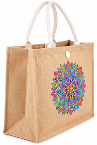 Eco-Friendly Jute Fashionable Open Closure Solid Color <b>Beach</b> Tote <b>Bag</b> with <b>Large</b> Capacity Reusable Design - Product Image 5