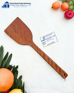 Cuillère à riz en bois d'acacia 26x7.5cm, ustensile de cuisine durable fabriqué au Vietnam - Product Image 3