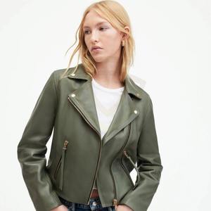 Chaqueta de Cuero PU Acolchada y Transpirable de Alta Calidad al por Mayor para Mujer, Chaquetas de Piel de Oveja a la Moda para Mujer - Product Image 2