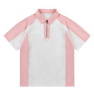 Camisetas Polo de Alta Calidad para Hombre, Diseño Personalizado en Algodón Grueso, Cierre de Cremallera de un Cuarto, Color en Contraste, Talla Grande, OEM - Product Image 6