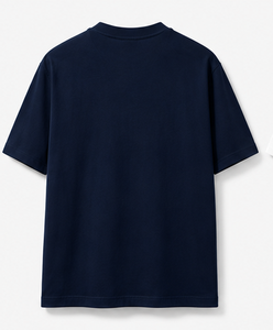 T-shirt à manches courtes bleu marine pour homme de haute qualité Coupe classique Décontracté - Product Image 3