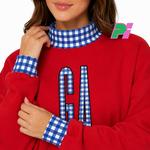 Sweat-shirt à col montant personnalisé de l'État de Géorgie, vêtements d'hiver GA, pull avec broderie, 100% coton, streetwear - Product Image 6