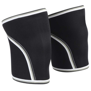 Custom Logo Breathable Nylon/Cotton/Polyester <b>Knee</b> <b>Sleeves</b> Non-Slip <b>Compression</b> Support Unisex Gym Weightlifting CrossFit - Product Image 4