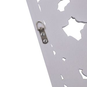 Set di 2 decorazioni murali in legno intagliato anticato, insegne da parete in legno fatte a mano - Product Image 3