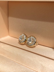 14K White Gold 1.60ct Round Lab Grown Diamond Stud <b>Earrings</b>, Elegant Minimal Diamond Studs for Everyday Wear Jewelry - Product Image 3
