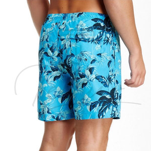 Shorts de bain personnalisés de haute qualité OEM, imprimés par sublimation, pour hommes, avec taille élastique, pour la plage et la natation - Product Image 1