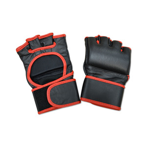 Professional Half-Finger PVC Leather MMA <b>Gloves</b> <b>Moisture</b>-Wicking Hook-and-Loop Closure for Adult Unisex Boxing Grappling - Product Image 2