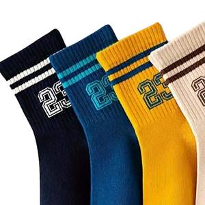 Servicio OEM, Calcetines Deportivos de Verano Antibacterianos, de Compresión, hasta la Rodilla, de Punto Sublimado con Logotipo Personalizado del Equipo, de Spandex/Algodón - Product Image 4