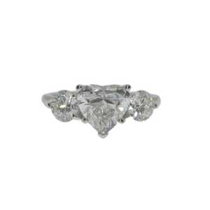 3 CT Lab Grown Heart Cut <b>Diamond</b> <b>Ring</b> in 18K Gold | for Certified Luxury Engagement Wedding <b>Ring</b> | Trendy Bridal Jewelry - Product Image 4