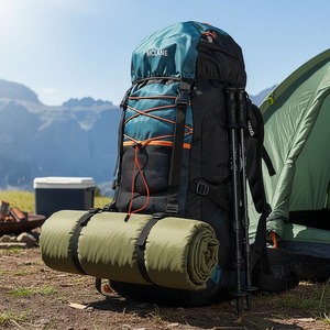 Mochila de Montañismo Impermeable, Ligera, con Cordón y Correas Acolchadas, para Camping y Senderismo - Product Image 1