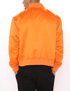 Chaqueta de béisbol acolchada de lana de alta calidad personalizada 2025 para hombre, trabajo deportivo informal con bombardero de satén en todos los colores para el invierno - Product Image 3