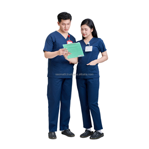 MEILLEURE VENTE Conception Personnalisée Doux Médical Scrubs Stretch Infirmière Uniformes Hôpital Vêtements FMF Fabricants Cargo Gommage Pantalon - Product Image 1
