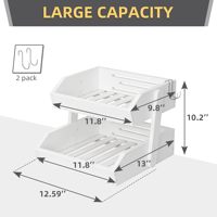Support à fruits en bois moderne à 2 niveaux, étagère de rangement pour comptoir de cuisine, style ferme, organisateur de légumes