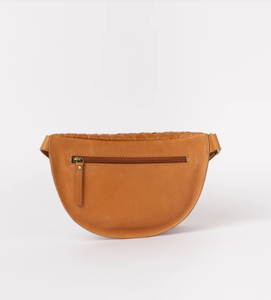 Woven PU Leather Faux Bag Waist Bag Crossbody Sling Zipper Portable Lady Travel <b>Accessory</b> - Product Image 3