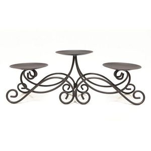 Crown Shape Black Metal <b>Cake</b> <b>Stand</b> <b>3</b> <b>Tier</b> Round Dessert Display Handmade Metal <b>Stand</b> for Home Decoration Events - Product Image 2