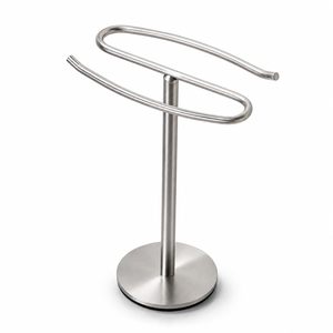 Stainless Steel Hand Towel Holder Stand Towel S Shape Countertop Towel Standing for Bath Towel <b>Bathroom</b> <b>Accessories</b> - Product Image 1