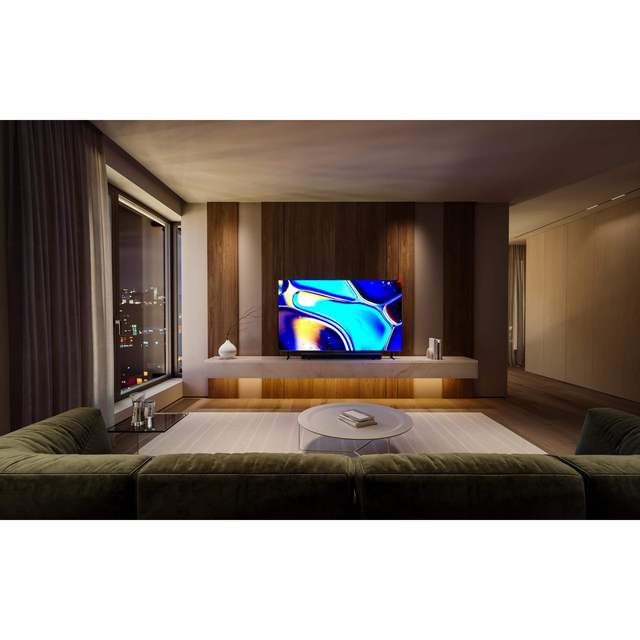 2024 Model 55-Inch 4K Ultra HD Smart TV 50Hz Refresh Rate LED Backlight Gaming Console Game Mode Wide Viewing Angle Built-In