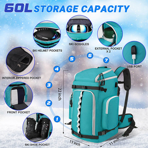Bolsas para botas de esquí y snowboard para accesorios, mochila de viaje duradera, impermeable, para deportes de invierno al aire libre, gran venta. - Product Image 2