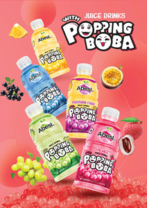 Boba explosiva de 320ml con sabor a piña y mango, baja en carbohidratos, en lata (abierta), bebidas de boba explosiva Abest, ¡la más vendida! - Product Image 2
