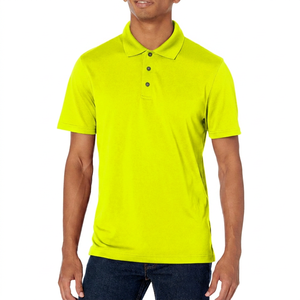 Polo à manches courtes pour homme, couleur unie, tissu en coton respirant, style décontracté, coupe classique - Product Image 4