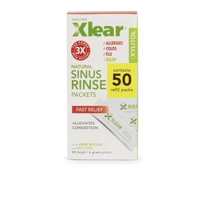 Paquetes de Enjuague Nasal Natural Xlear con Solución de Recarga de Xilitol (6g x 50 paquetes) - Product Image 1