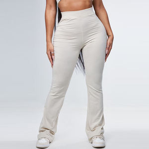 Factory Rate Women Outer Wear Flared Style Tracksuit 2025 Clothing Manufacturers Custom Women's Flare Tracksuits - Product Image 4