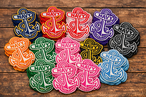 Écusson brodé personnalisé Ancre Marine thermocollant/coudable – Lot de 100 pièces, 10 couleurs disponibles pour uniformes et vêtements - Product Image 5