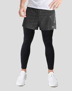 Pantalones Cortos Deportivos Transpirables Personalizados 2 en 1 para Hombre, con Leggings Interiores, Cintura Elástica, para Entrenamiento Deportivo - Product Image 1