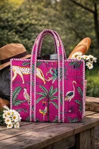 Bolsos Tote para Mujer con Estampado Artesanal, Bolsos de Mano Casuales para la Playa, Bolsos de Mano Tradicionales Étnicos Indios, Hermosos Bolsos de Mano de Lujo - Product Image 3