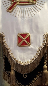 Custom Knights Templar Masonic <b>Banner</b> Hand Embroidered Gold Bullion Silk Regalia <b>Banner</b> - Product Image 3