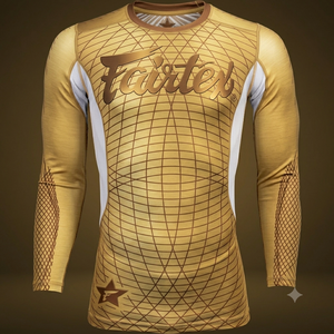 <b>Mens</b> Long Sleeve Sports <b>Compression</b> Tee Geometric Print Fitness Workout Performance Apparel - Product Image 6