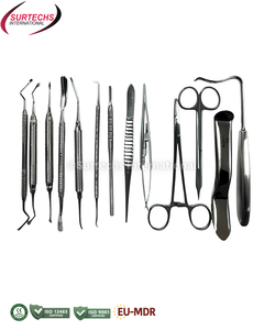 Kit Quirúrgico para Implantes Dentales Surtechs No. 4 con Caja, Juego de Instrumentos Manuales de Acero Inoxidable, Clase II - Product Image 2