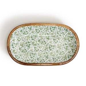 Plateau rectangulaire en bois émaillé, imprimé éléphant artisanal indien, pour la restauration et la décoration intérieure – Vente en gros - Product Image 4