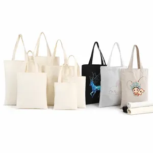 Bolsa de Lona de Algodón con Logotipo Personalizado, Bolsa de Compras, Viaje y Almacenamiento, Ligera, Plegable y Versátil - Product Image 6