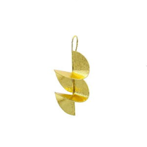 ต่างหูห่วงทรงเรขาคณิตสีทองหรูหราแบบหลายชั้น ดีไซน์เกลียว ประดับเพชร เหมาะสำหรับผู้หญิง เป็นของขวัญสำหรับงานปาร์ตี้ - Product Image 3