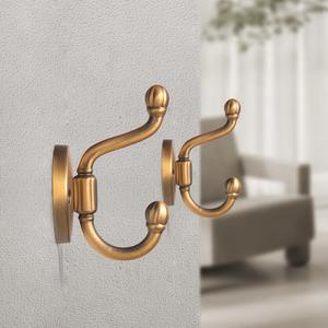 Porte-manteau, porte-sacs et porte-serviettes en acier inoxydable à double crochet, résistant à la rouille, pour la maison et le bureau - Product Image 3