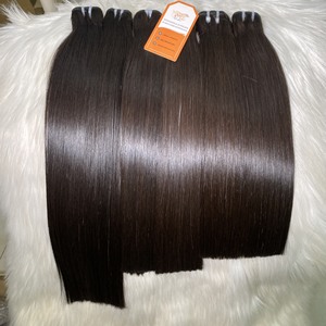 Vente en gros d'extensions de cheveux humains vietnamiens purs de haute qualité, lisses et soyeux à pointe brune à prix compétitif - Product Image 5