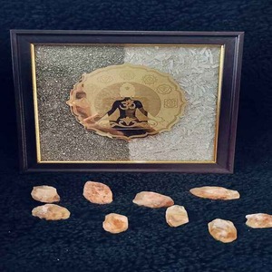 Marco de Pirita con Buda Moderno Personalizado – Decoración Espiritual para el Hogar Hecha a Mano de Alta Calidad, Regalo Artesanal al por Mayor - Product Image 2
